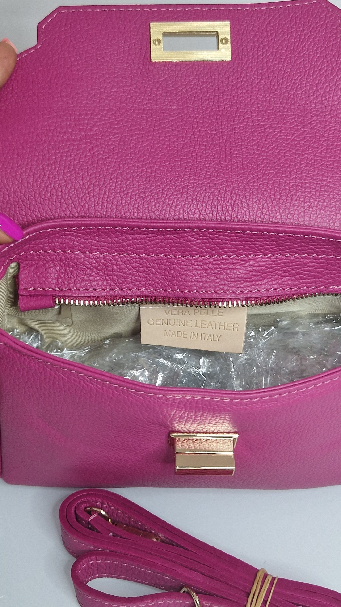 Sac bandoulière Chloé - 100 % cuir véritable - Fabriqué en Italie