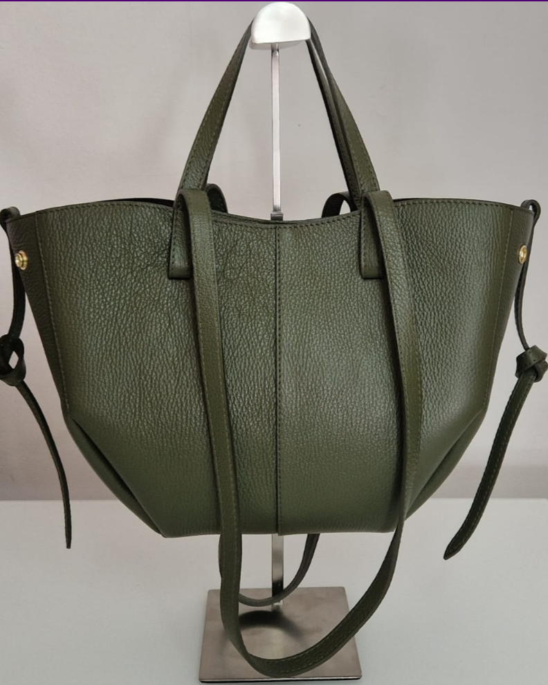 Sac à main et bandoulière "Laila" - Cuir Véritable - Fabriqué en Italie