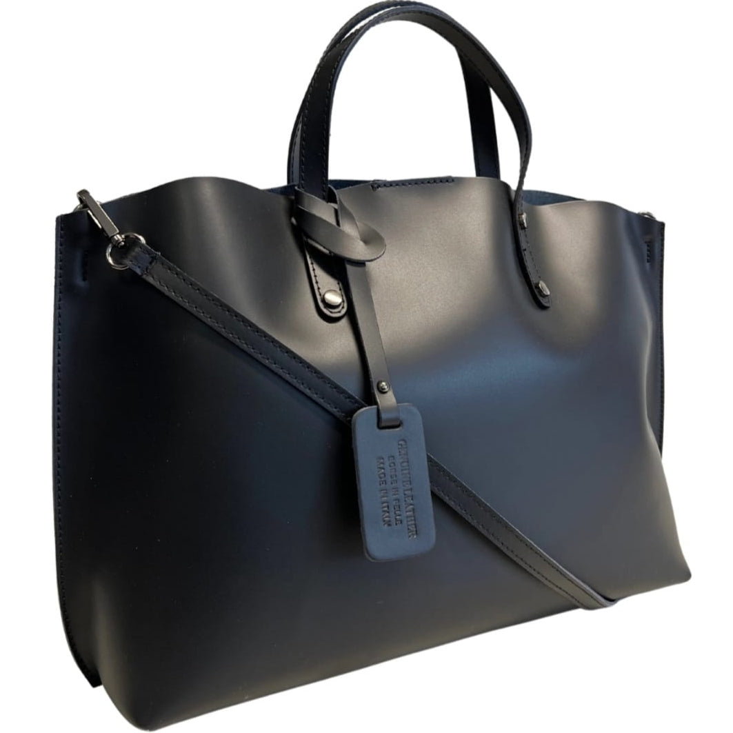 Sac à main « Chloé » - Cuir véritable lisse, fabriqué en Italie