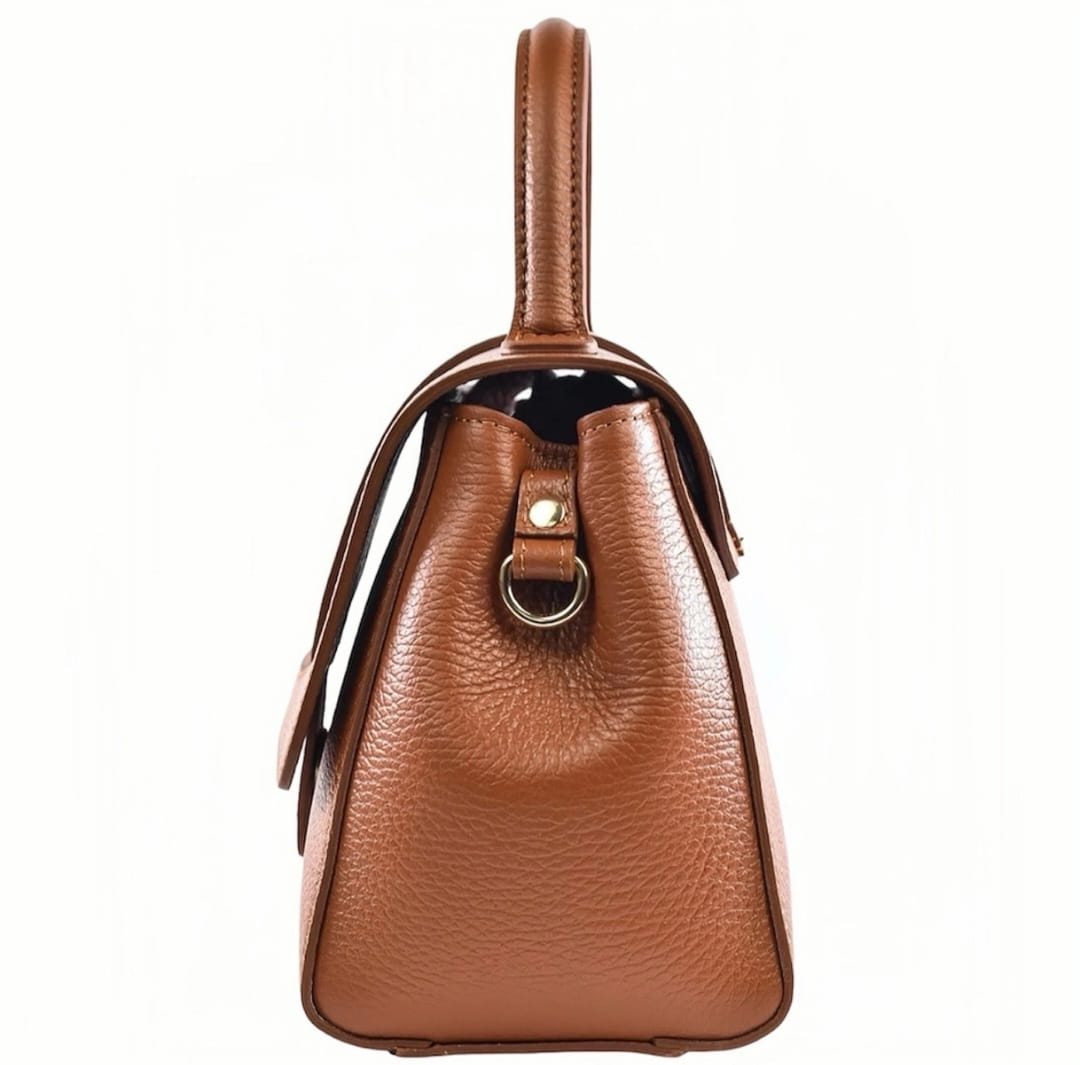 Borsa a Mano " GAIA " - Vera pelle Dollaro Made in Italy