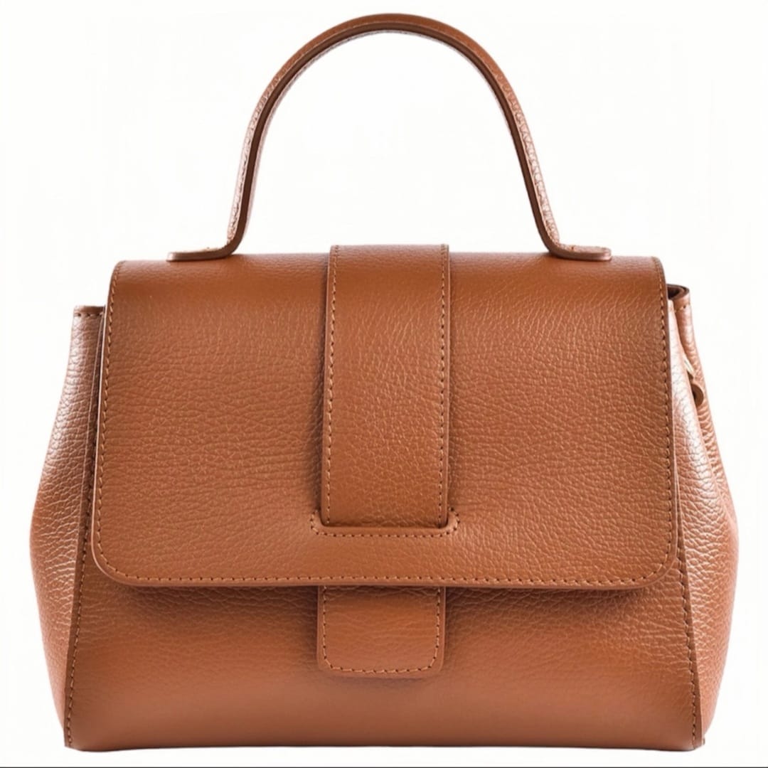 Borsa a Mano " GAIA " - Vera pelle Dollaro Made in Italy
