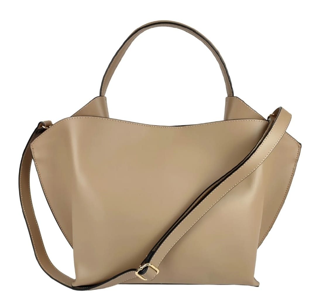 Sac à main « Selena » - Cuir véritable lisse, fabriqué en Italie