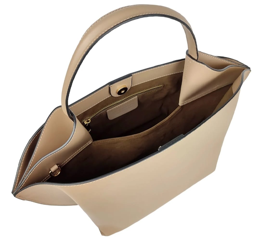 Sac à main « Selena » - Cuir véritable lisse, fabriqué en Italie