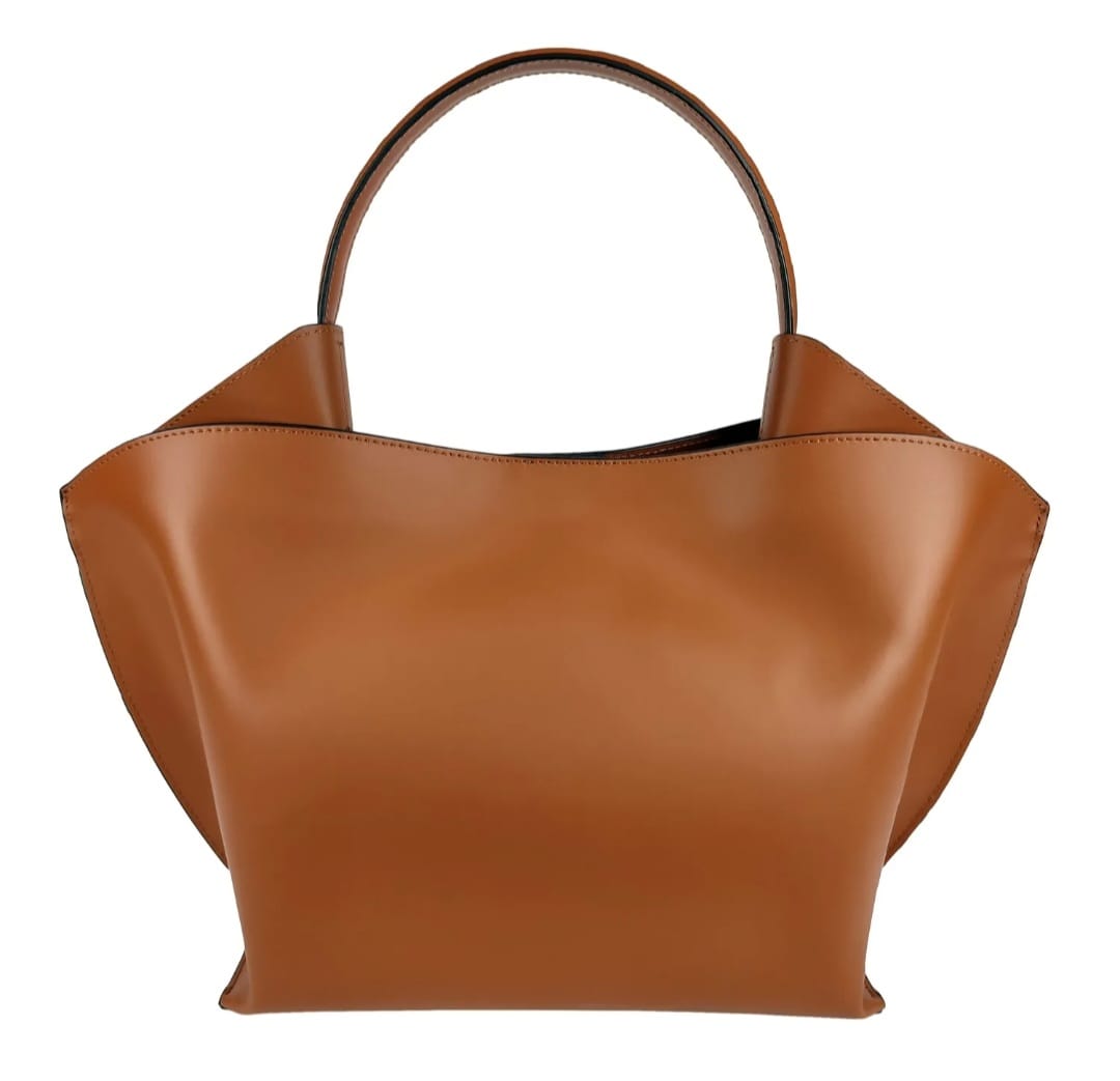 Sac à main « Selena » - Cuir véritable lisse, fabriqué en Italie