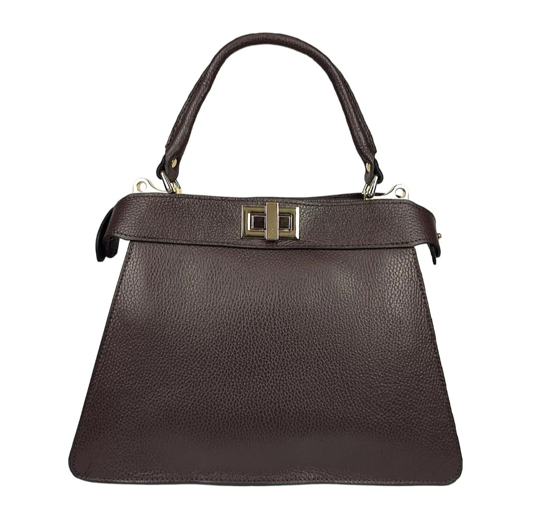 Sac à main "Selena" - 100% Cuir Véritable - Fabriqué en Italie