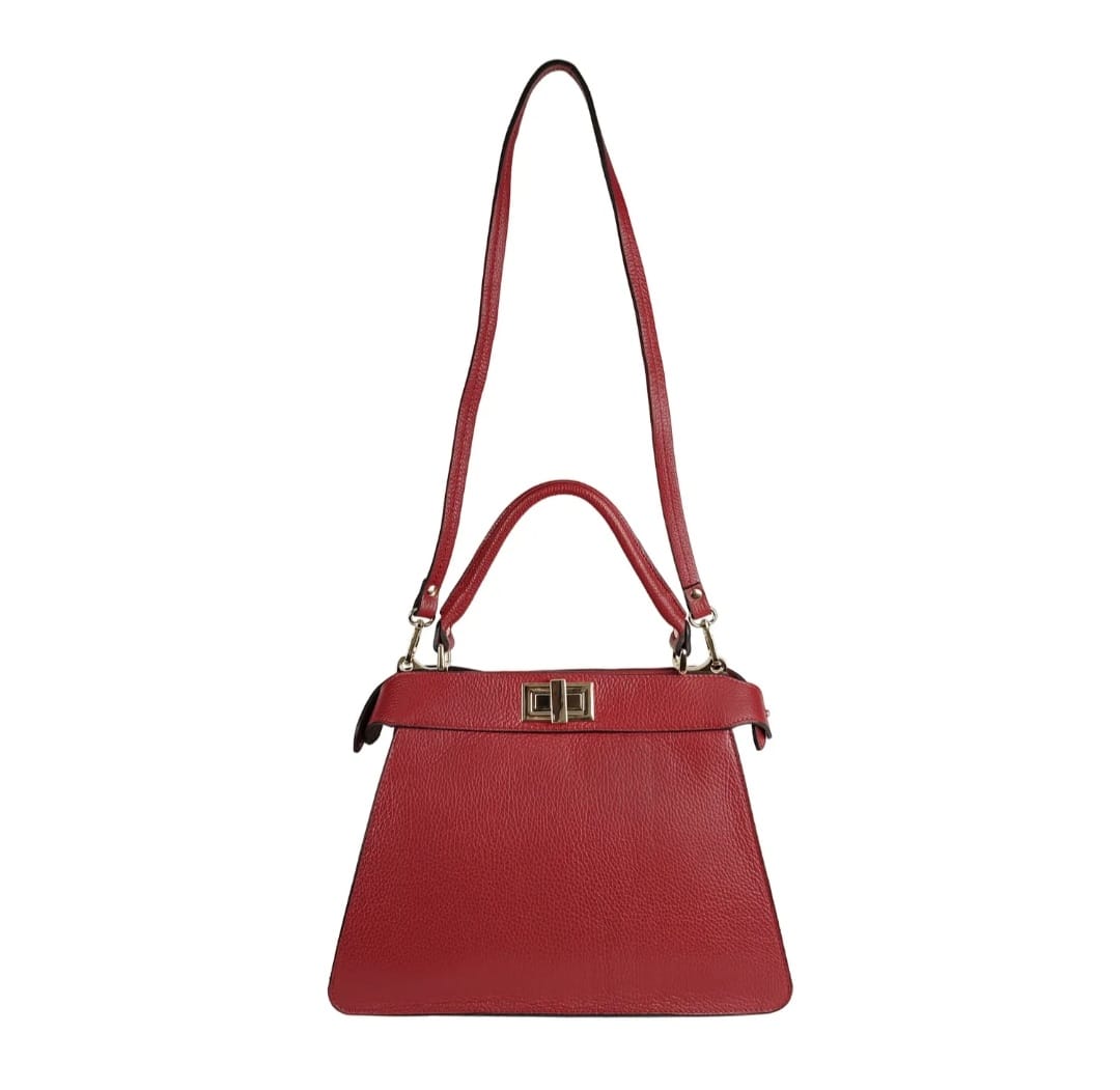 Sac à main "Selena" - 100% Cuir Véritable - Fabriqué en Italie