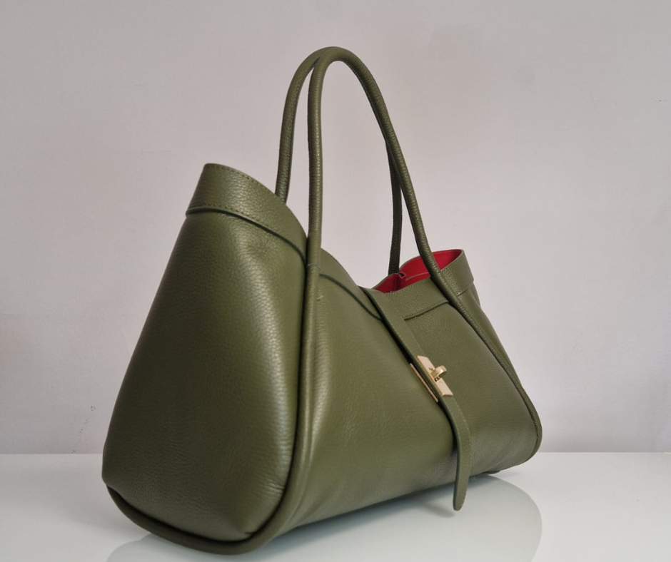 Borsa a mano e spalla "Naomi" Vera Pelle - Made in Italy