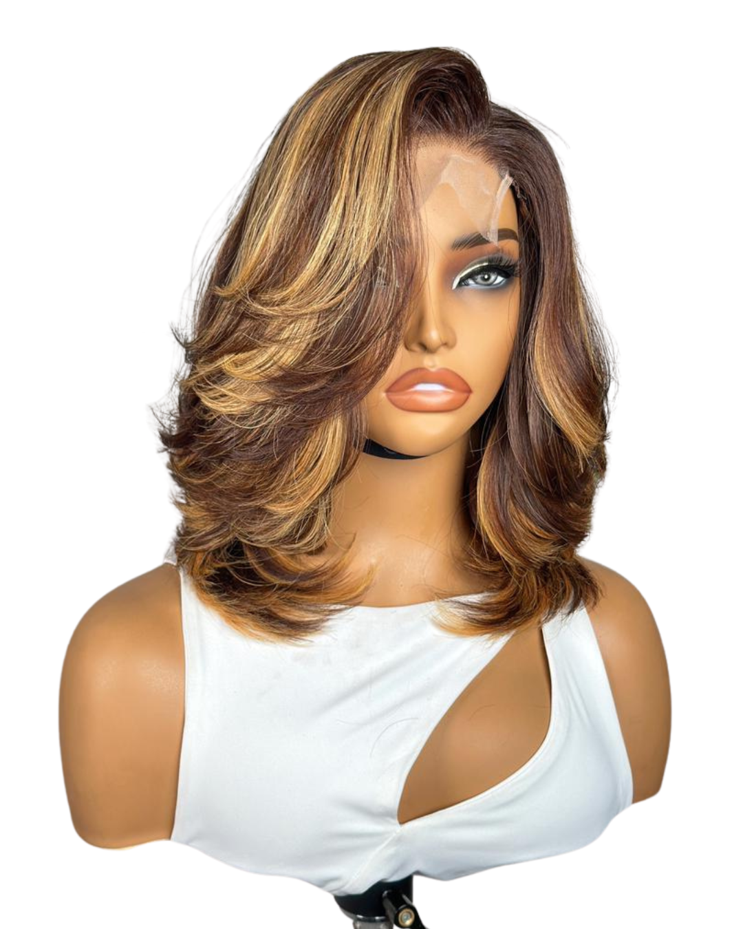 "BRIANA" Wig - Closure 4*4 customiser wig - Raw hair 12inch= 30cm