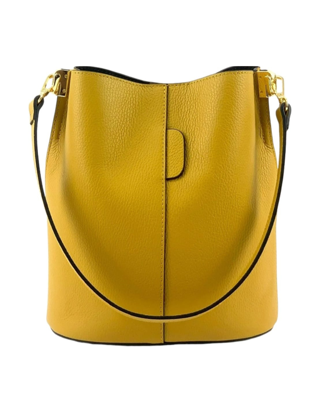 Sac seau « Kelly » en cuir véritable - Fabriqué en Italie