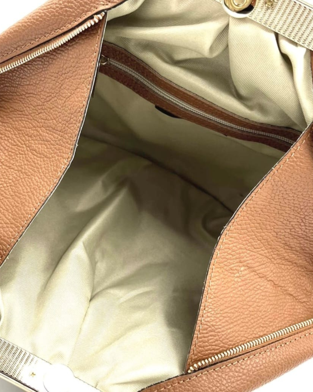 Sac « Fiona » en cuir véritable - Poignée en métal - Fabriqué en Italie