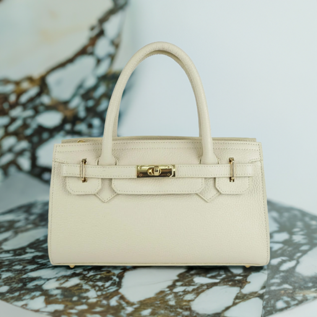 Sac "Mira" - Cuir véritable dollar - Fabriqué en Italie