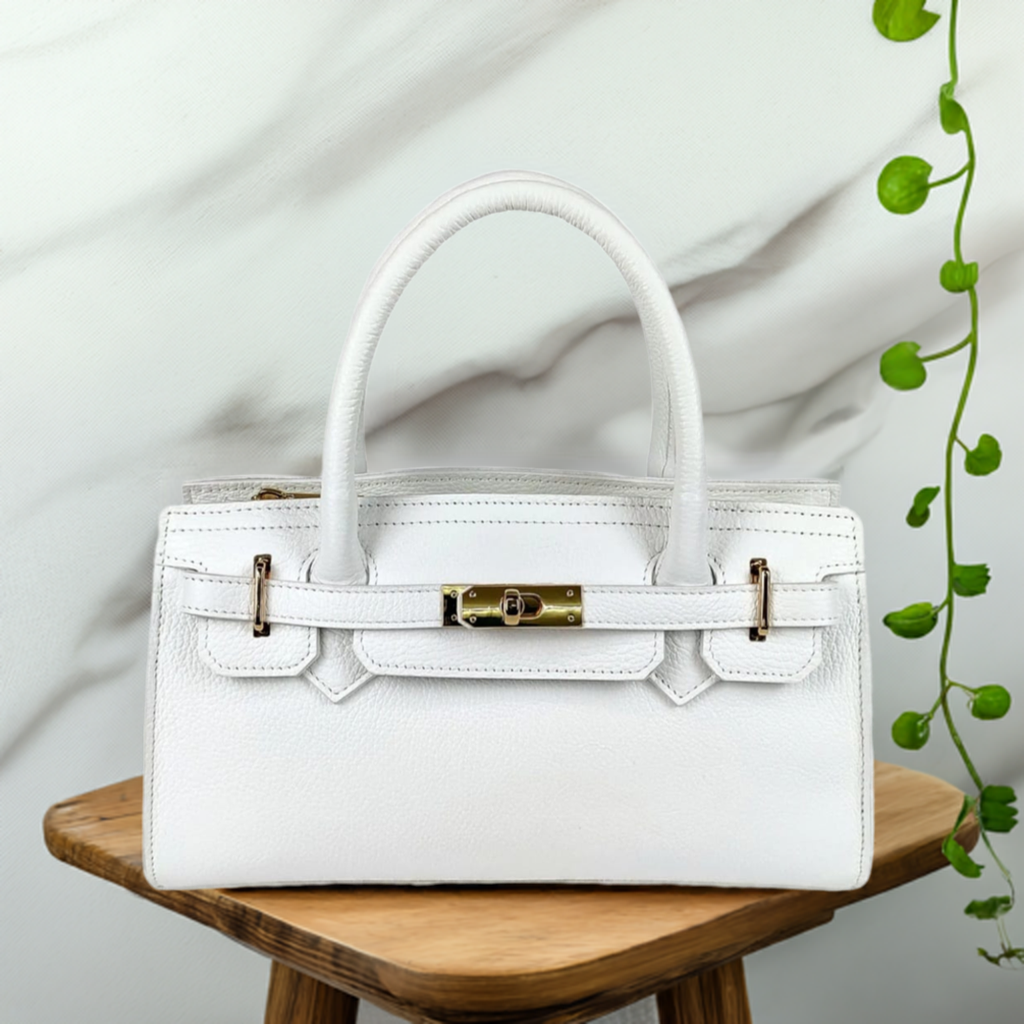 Sac "Mira" - Cuir véritable dollar - Fabriqué en Italie