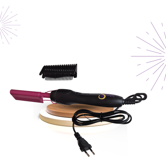 Electric Straightening Comb - 2 in 1 Hair Straightener