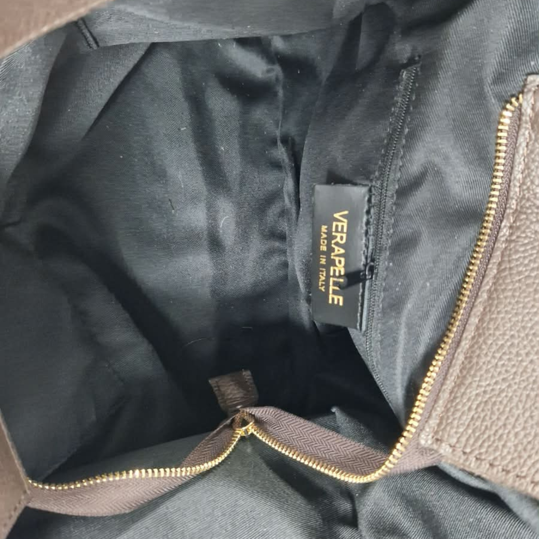 Borsa Grande NORA in Cavallino e Vera Pelle Made in Italy