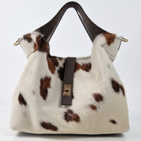 Borsa Grande NORA in Cavallino e Vera Pelle Made in Italy