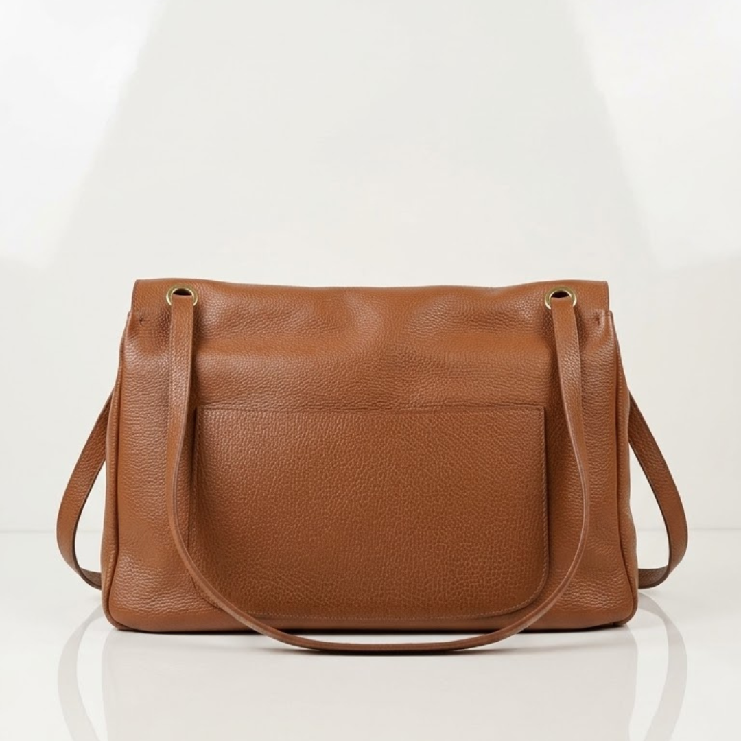Borsa grande GRACE Vera Pelle Made in Italy - Cuoio