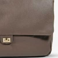 Borsa grande GRACE Vera Pelle Made in Italy - Tortora