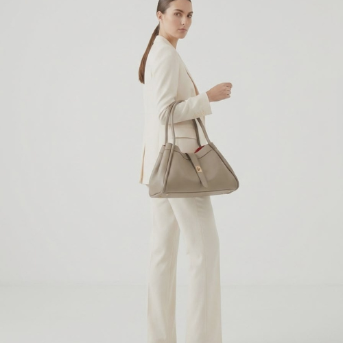 Borsa a mano e spalla "Naomi" Vera Pelle - Made in Italy