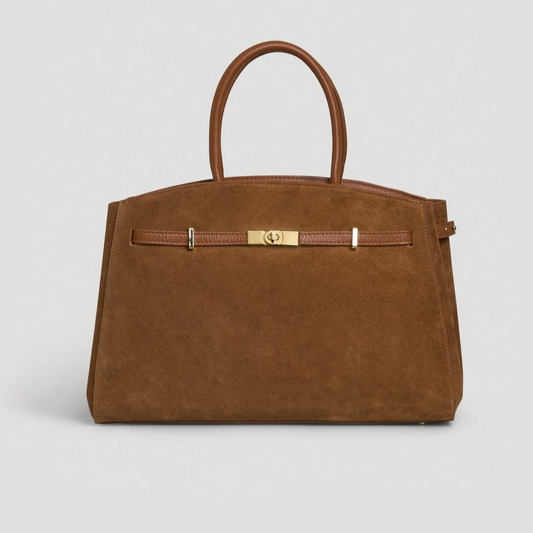 Borsa " Sonia" Vera Pelle Camoscia - Made in Italy