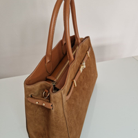 Borsa SONIA Vera Pelle Camoscia - Cuoio - SP Style Boutique