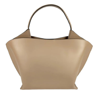Bolso de mano "Selena" - Piel auténtica lisa Made in Italy - SP Style Boutique
