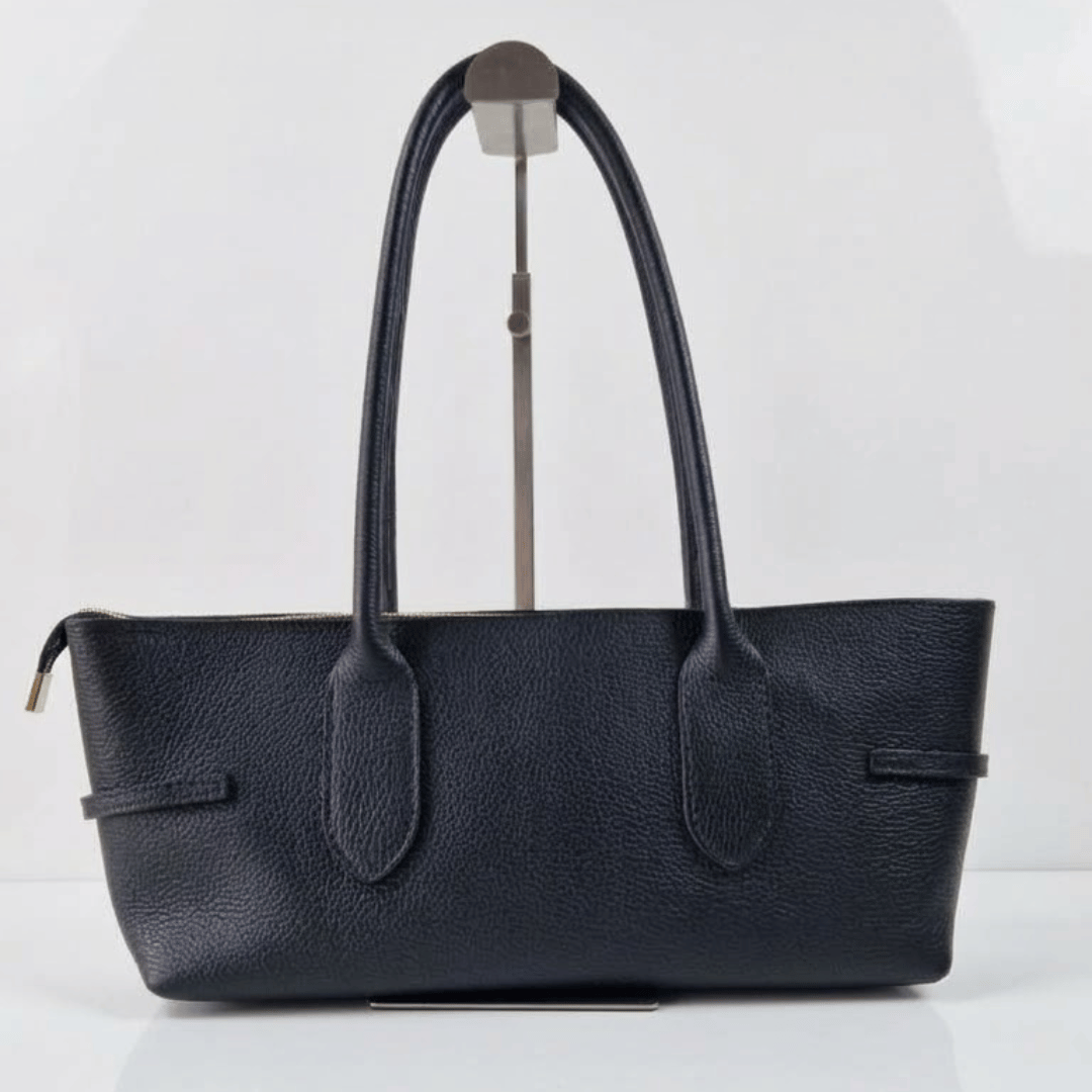 KESSIE — Borsa in Vera Pelle, Made in Italy - Nera