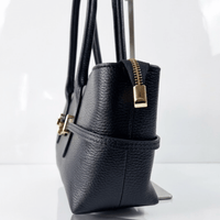 KESSIE — Borsa in Vera Pelle, Made in Italy - Nera