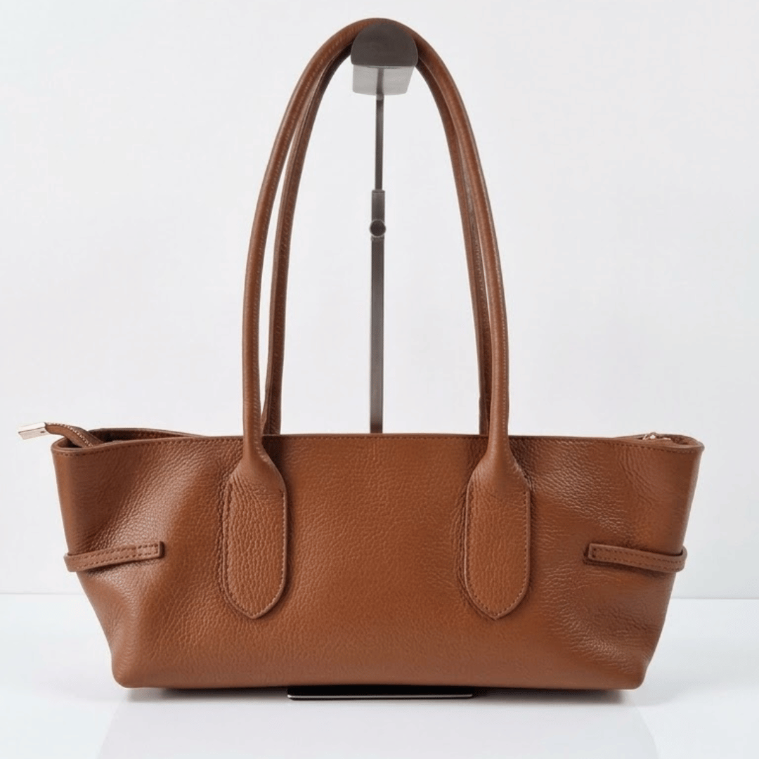 KESSIE — Borsa in Vera Pelle, Made in Italy - Cuoio
