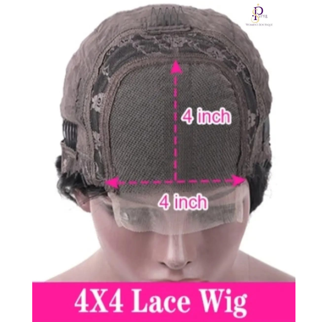 Peluca Clara - cierre HD 4*4 - Super Double Draw - 18"