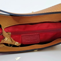 Borsa Spalla EVELIN Vera Pelle - Cuoio