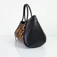 Borsa a Spalla NAOMI Vera Pelle Made in Italy - Leopardata