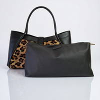 Borsa a Spalla NAOMI Vera Pelle Made in Italy - Leopardata