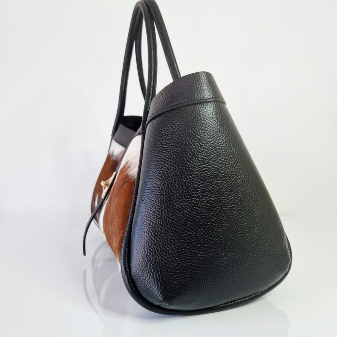 Borsa a Spalla  NAOMI Vera Pelle Made in Italy - Cavallino