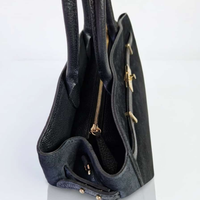SONIA Tote-Bag aus echtem Wildleder - Blau