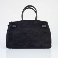 SONIA Tote-Bag aus echtem Wildleder - Blau