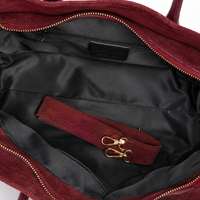 Borsa a Mano e Spalla CELINE in Camoscio e Pelle Made in Italy - Bordeau