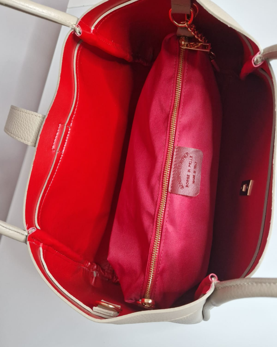 Borsa Tote a spalla NAOMI - Beige - SP Style Boutique