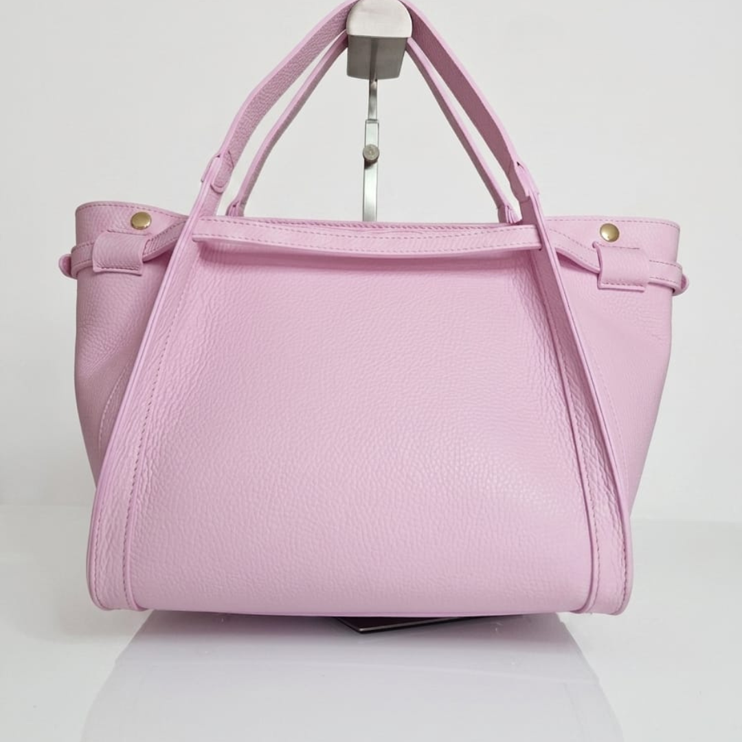 Borsa a Spalla "Daria" in Vera Pelle - Rosa
