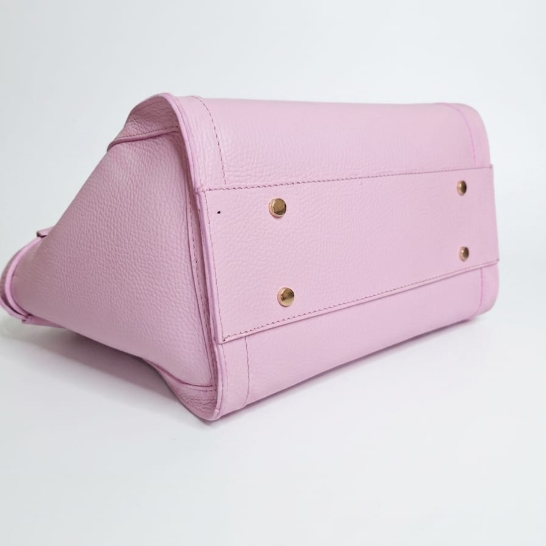 Borsa a Spalla "Daria" in Vera Pelle - Rosa