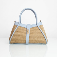 Borsa a Mano MINI NAOMI con Rafia - Rosa - SP Style Boutique