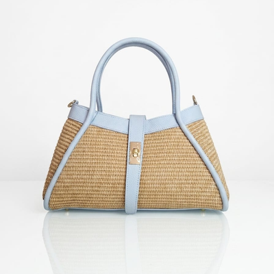 Bolso de mano MINI NAOMI de rafia - Rosa - SP Style Boutique