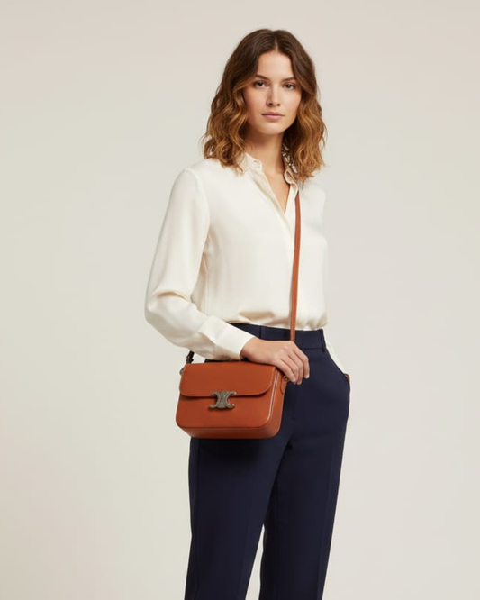 Borsetta a Tracolla "Elena" Vera Pelle - Made in Italy