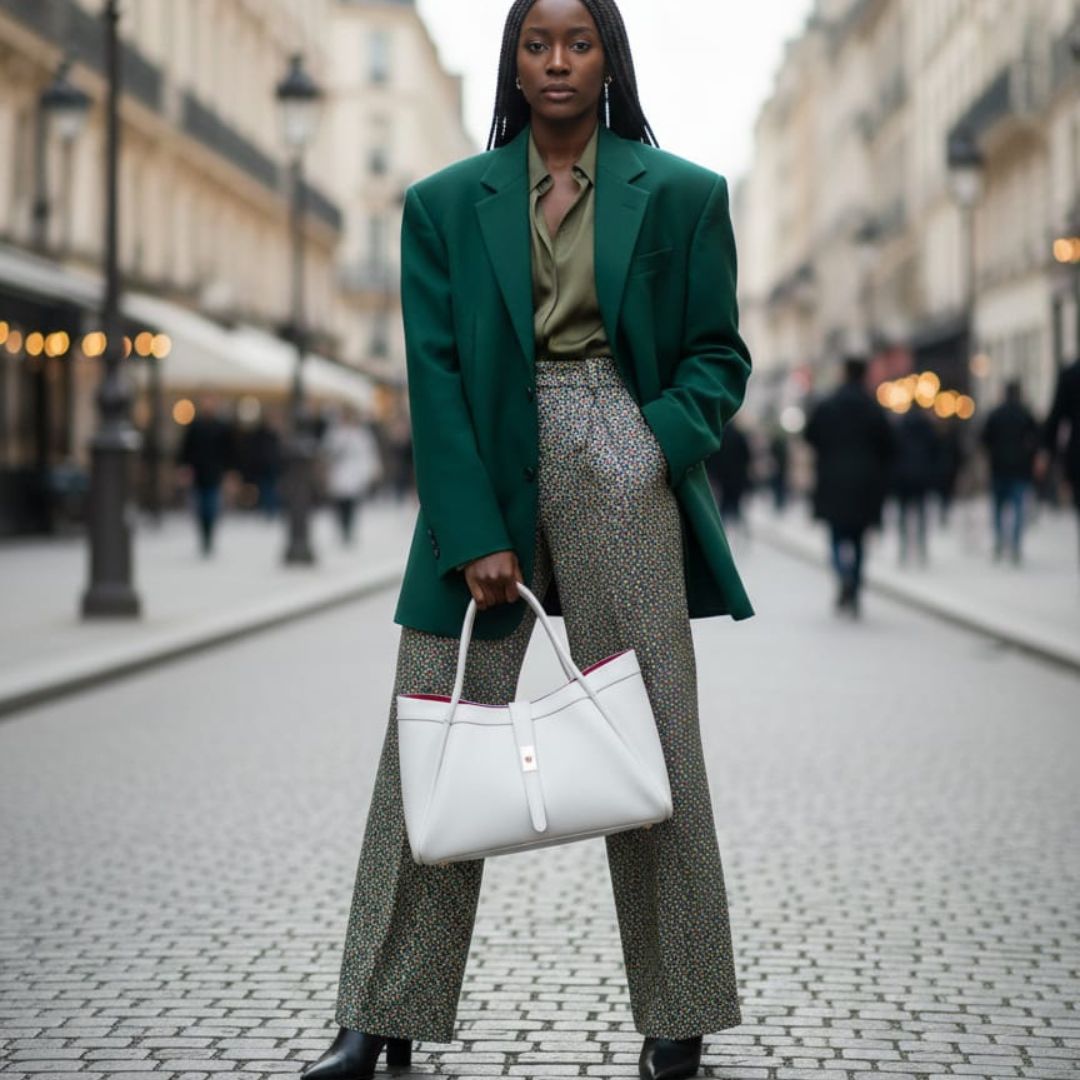 Bolso de mano y bandolera "Naomi" Piel auténtica - Made in Italy