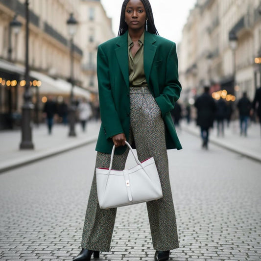 Borsa a mano e spalla "Naomi" Vera Pelle - Made in Italy