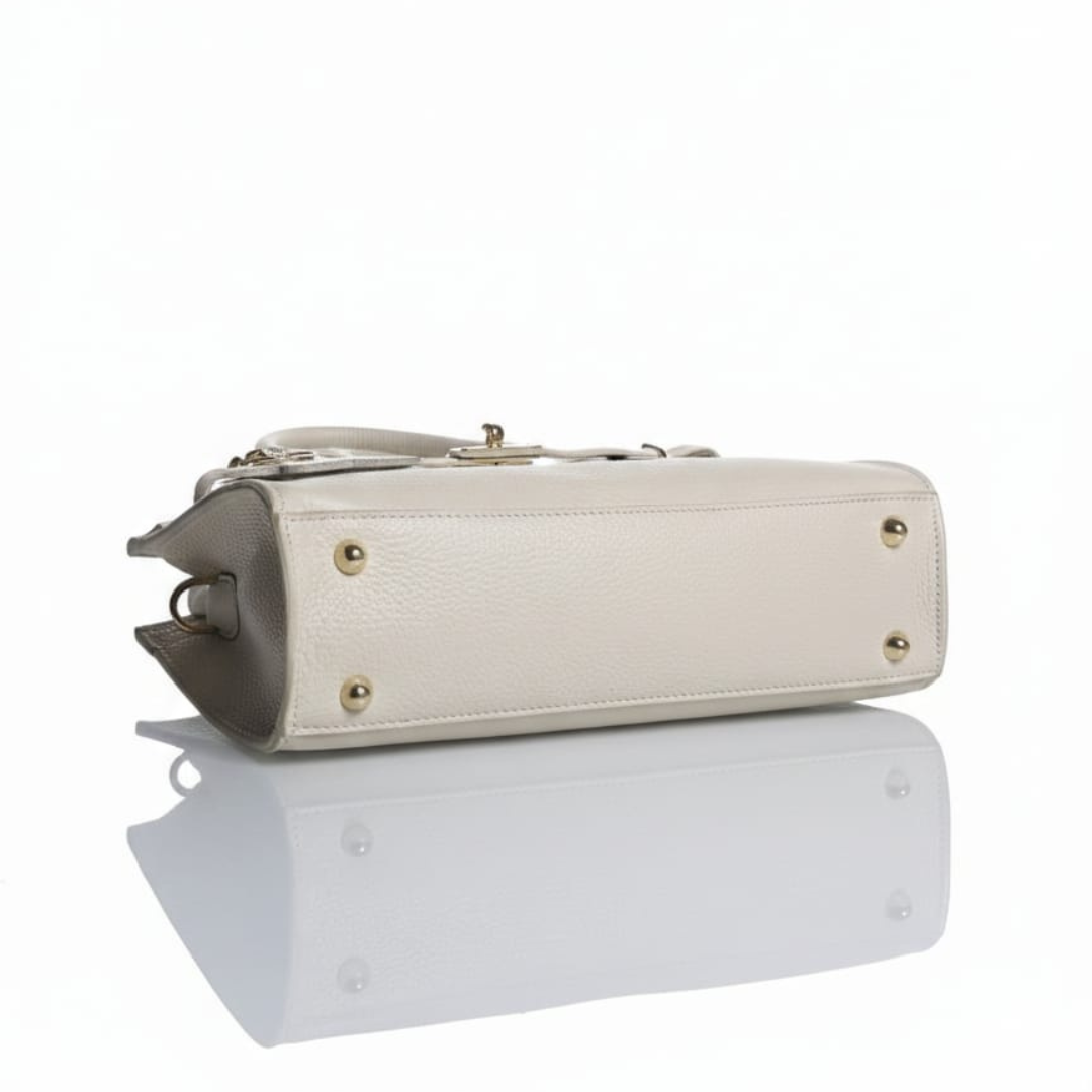 Borsa "Mira"- Vera Pelle dollaro - Made in Italy