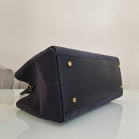Borsa Tote SONIA Vera Pelle Camoscia  - Blu - SP Style Boutique