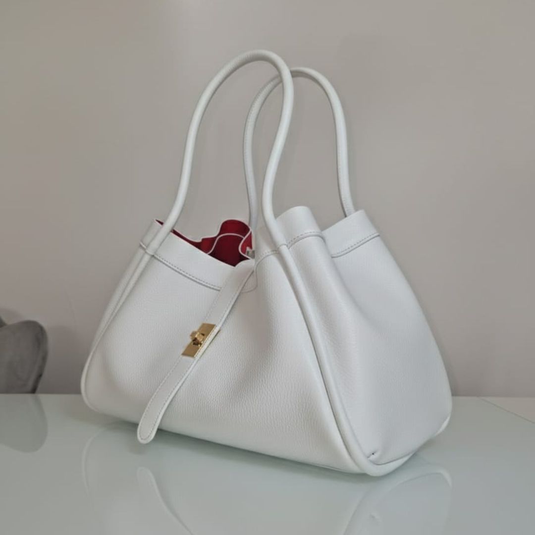 Bolso de mano y bandolera "Naomi" Piel auténtica - Made in Italy