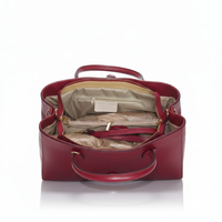 Borsa shopper Chloe in vera pelle liscia borgogna - SP Style Boutique