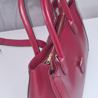 Borsa shopper Chloe in vera pelle liscia borgogna - SP Style Boutique