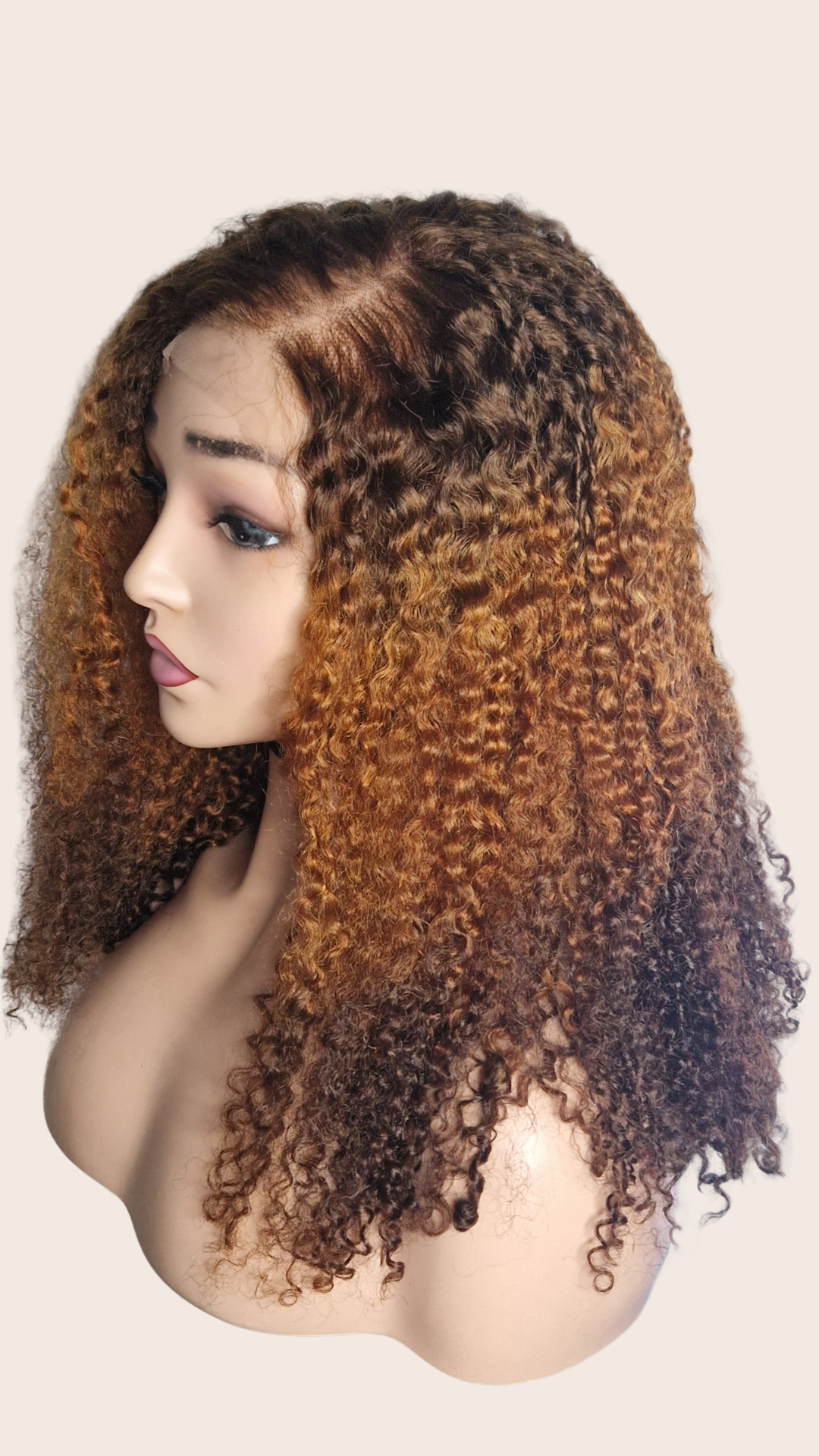Aissa Wig - Kinky Curly - 100% Human hair Transparent Lace 13*4
